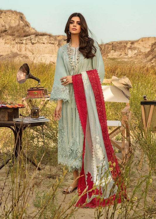 Women's Unstitched Lawn 3Pc Suit