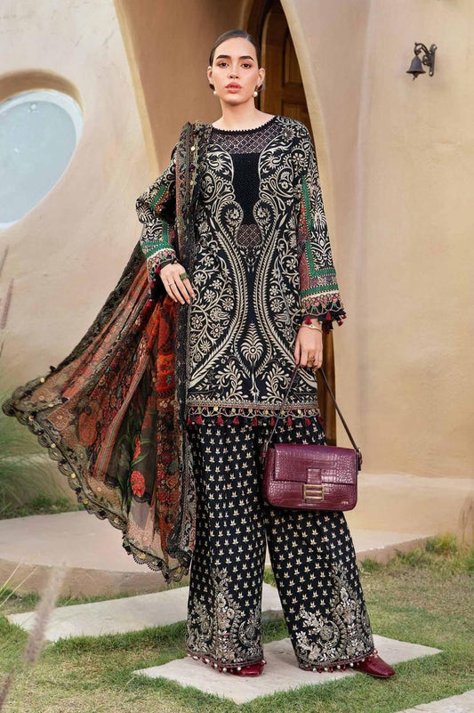 Women's Unstitched Lawn 3Pc Suit